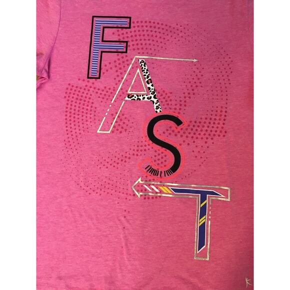 Girls Short Sleeve Tee Shirt PINK Danskin Now XL 14-16 - FAST Design - NWT - Picture 6 of 10